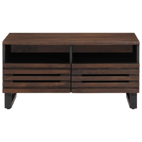 Coffee Table Brown 80X55X40 Cm Solid Wood Mango