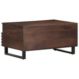 Coffee Table Brown 80X55X40 Cm Solid Wood Mango