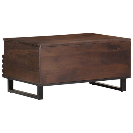 Coffee Table Brown 80X55X40 Cm Solid Wood Mango