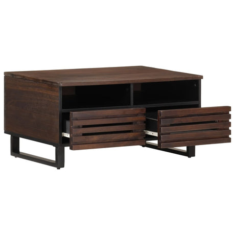 Coffee Table Brown 80X55X40 Cm Solid Wood Mango