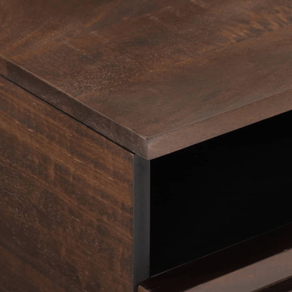 Coffee Table Brown 80X55X40 Cm Solid Wood Mango