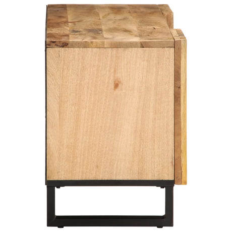 Tv Cabinet 100X34X46 Cm Solid Wood Rough Mango