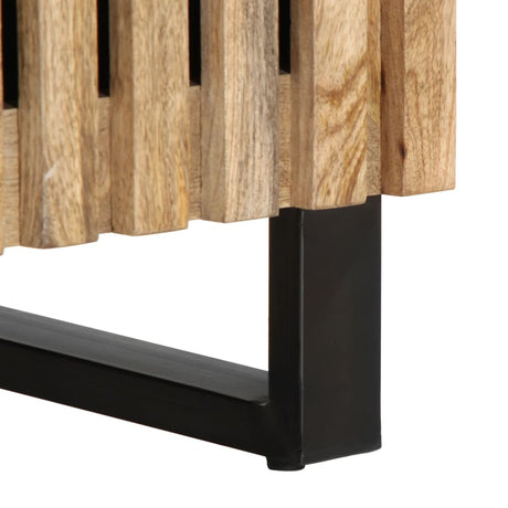 Tv Cabinet 100X34X46 Cm Solid Wood Rough Mango