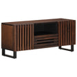 Tv Cabinet 100X34X46 Cm Solid Wood Rough Mango