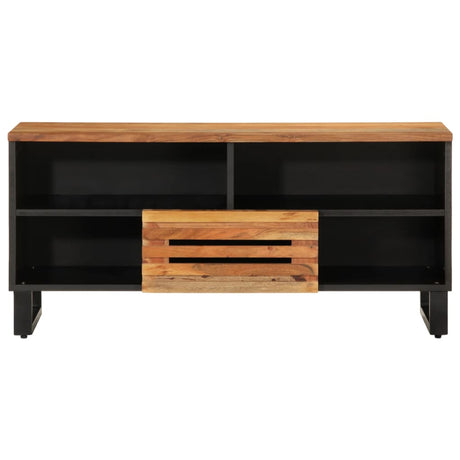 Tv Cabinet 100X34X46 Cm Solid Wood Acacia