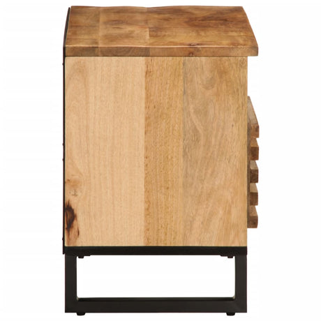 Tv Cabinet 80X34X46 Cm Solid Wood Rough Mango