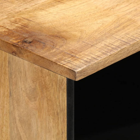 Tv Cabinet 80X34X46 Cm Solid Wood Rough Mango