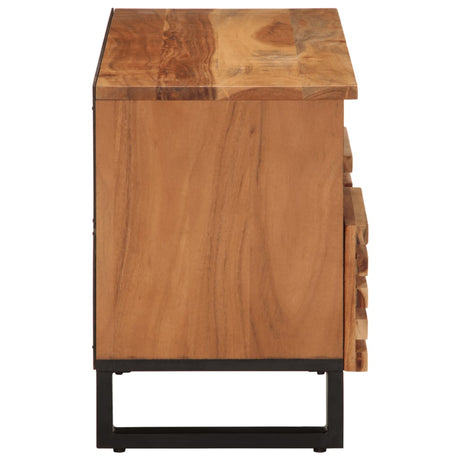 Tv Cabinet 100X34X46 Cm Solid Wood Acacia