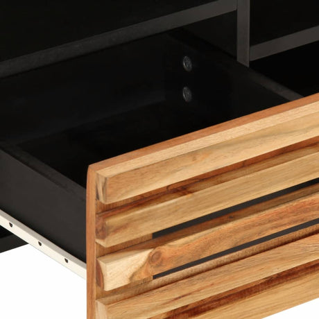 Tv Cabinet 100X34X46 Cm Solid Wood Acacia