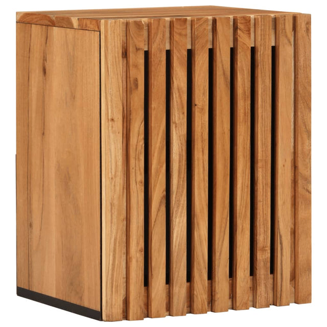 Bathroom Wall Cabinet 38X34X48 Cm Solid Wood Acacia