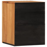 Bathroom Wall Cabinet 38X34X48 Cm Solid Wood Acacia