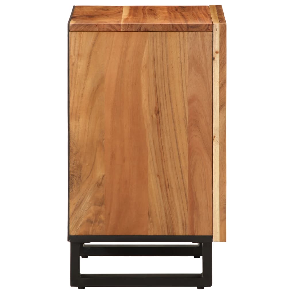 Bathroom Cabinet 38X34X58 Cm Solid Wood Acacia
