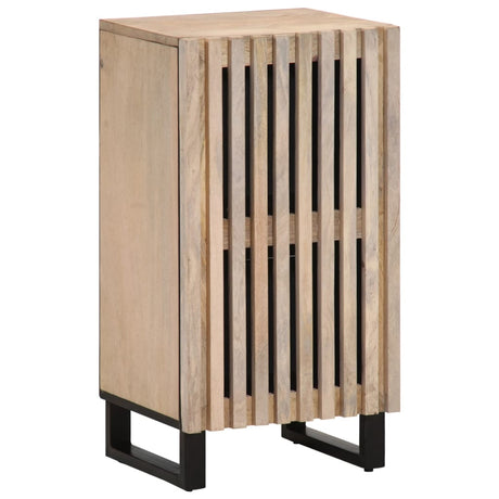 Sideboard 40X34X75 Cm Solid Wood Rough Mango