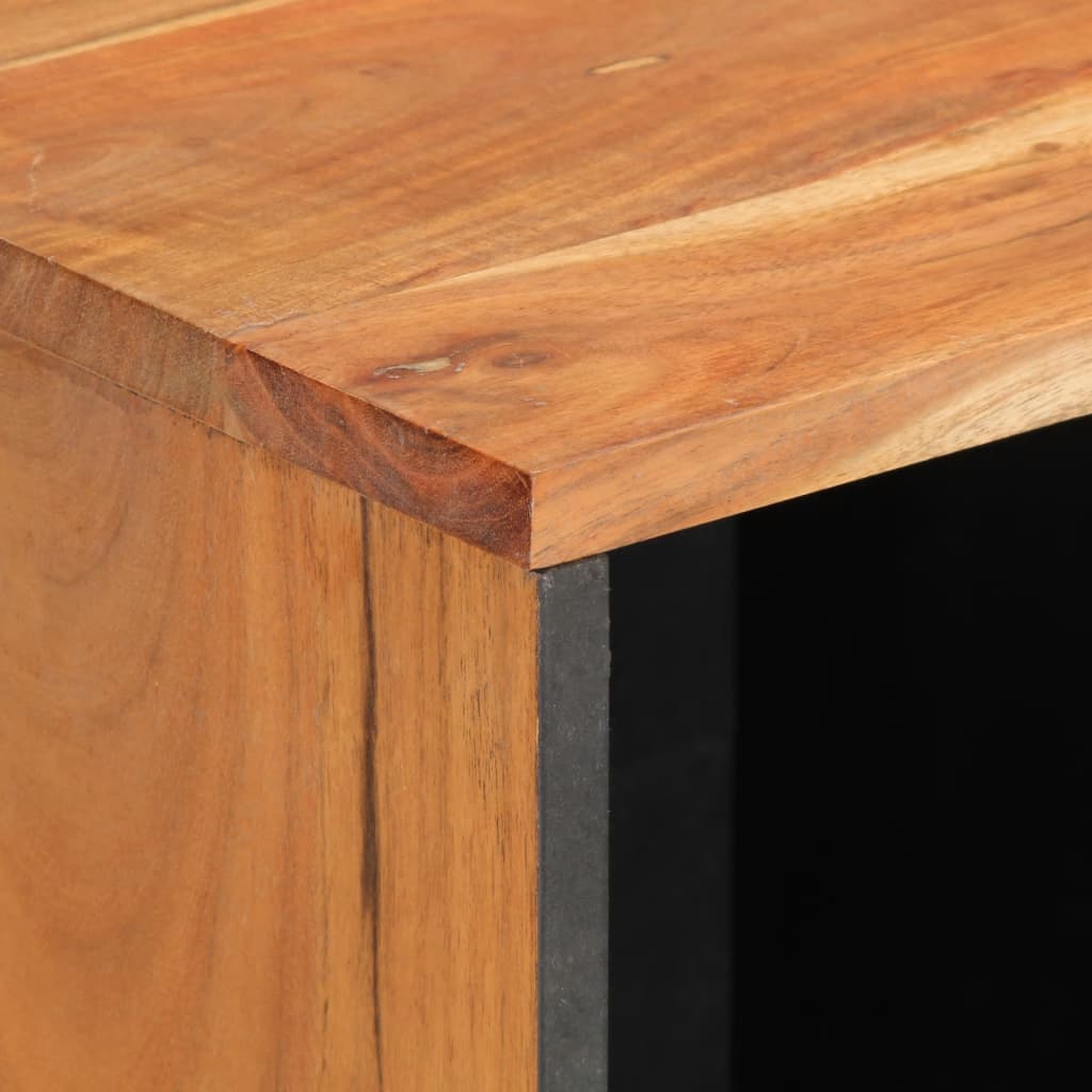 Sideboard 80X34X75 Cm Solid Wood Acacia