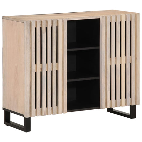 Sideboard 90X34X75 Cm Solid Wood Acacia