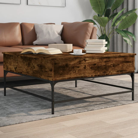 Coffee Table 95X95X45 Cm Engineered Wood And Metal