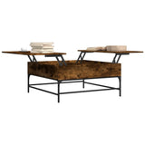 Coffee Table 95X95X45 Cm Engineered Wood And Metal