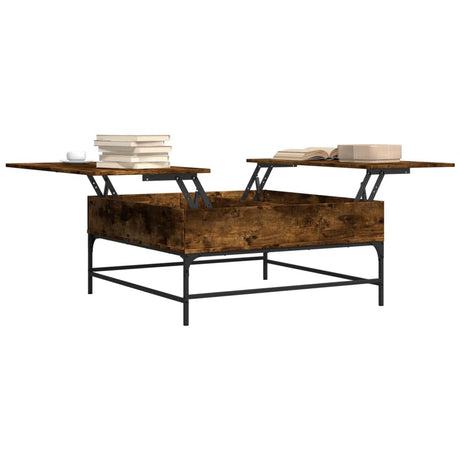 Coffee Table 95X95X45 Cm Engineered Wood And Metal