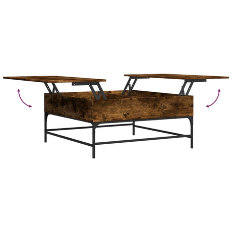 Coffee Table 95X95X45 Cm Engineered Wood And Metal
