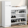 Shoe Cabinet 100.5X28X100 Cm Engineered Wood