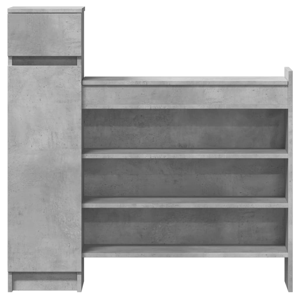 Shoe Cabinet 100.5X28X100 Cm Engineered Wood