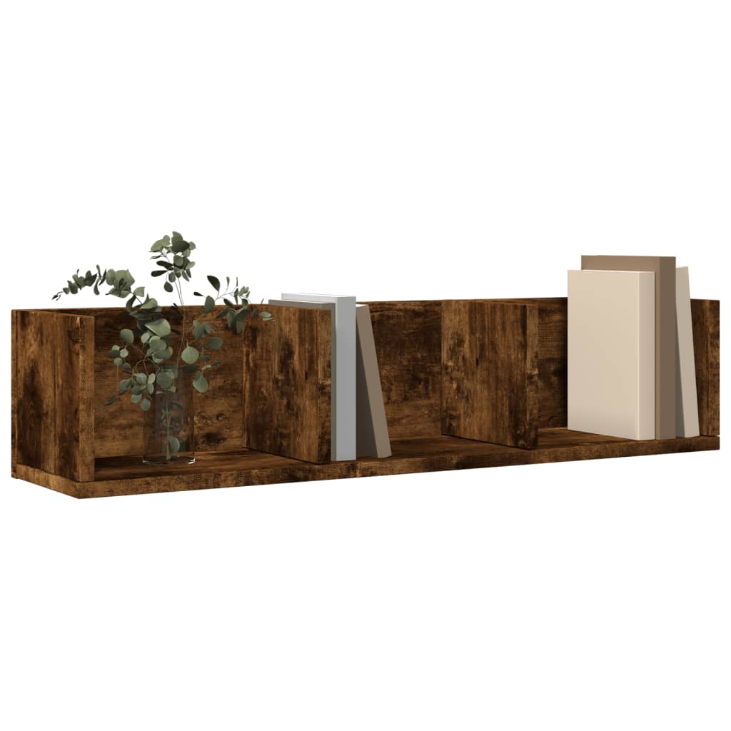Wall Cabinets 2 Pcs 75X18X16.5 Cm Engineered Wood