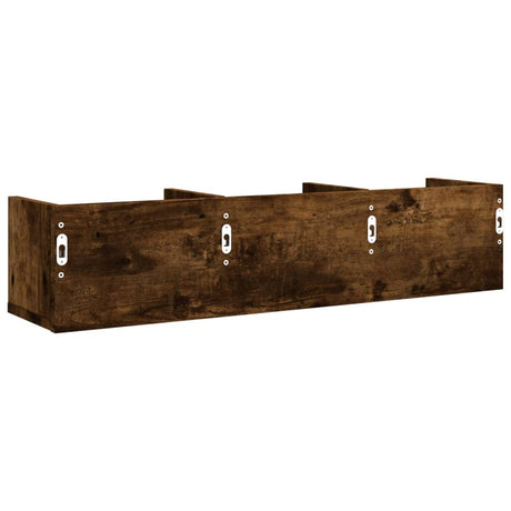 Wall Cabinets 2 Pcs 75X18X16.5 Cm Engineered Wood