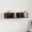 Wall Cabinets 2 Pcs 75X18X16.5 Cm Engineered Wood
