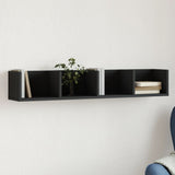 Wall Cabinets 2 Pcs 75X18X16.5 Cm Engineered Wood