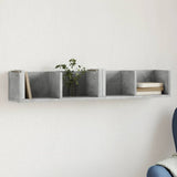 Wall Cabinets 2 Pcs 75X18X16.5 Cm Engineered Wood