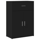 Sideboard Black 60X30X84 Cm Engineered Wood