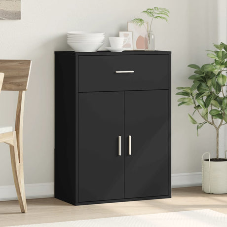 Sideboard Black 60X30X84 Cm Engineered Wood