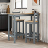 3 Piece Bar Set Solid Wood Pine