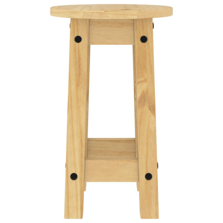 Bar Stools 2 Pcs Solid Wood Pine