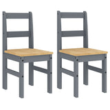 Dining Chairs 2 Pcs Panama 40X46X90 Cm Solid Wood Pine