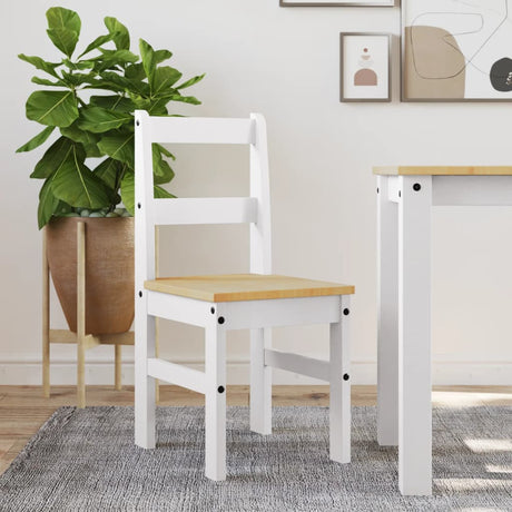 Dining Chairs 2 Pcs Panama 40X46X90 Cm Solid Wood Pine