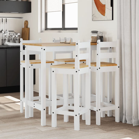 3 Piece Bar Set Solid Wood Pine