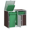 Wheelie Bin Storage For Triple Bins 216X81X115 Cm Steel