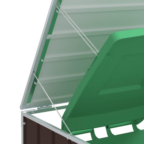 Wheelie Bin Storage For Triple Bins 216X81X115 Cm Steel