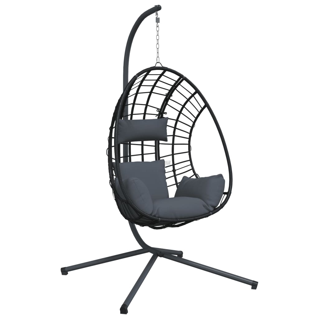 Hanging Egg Chair With Stand Rattan And Steel