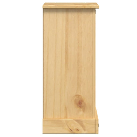 Bedside Cabinet Corona 35X32.5X74 Cm Solid Wood Pine