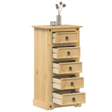 Bedside Cabinet Corona 53X39X103 Cm Solid Wood Pine