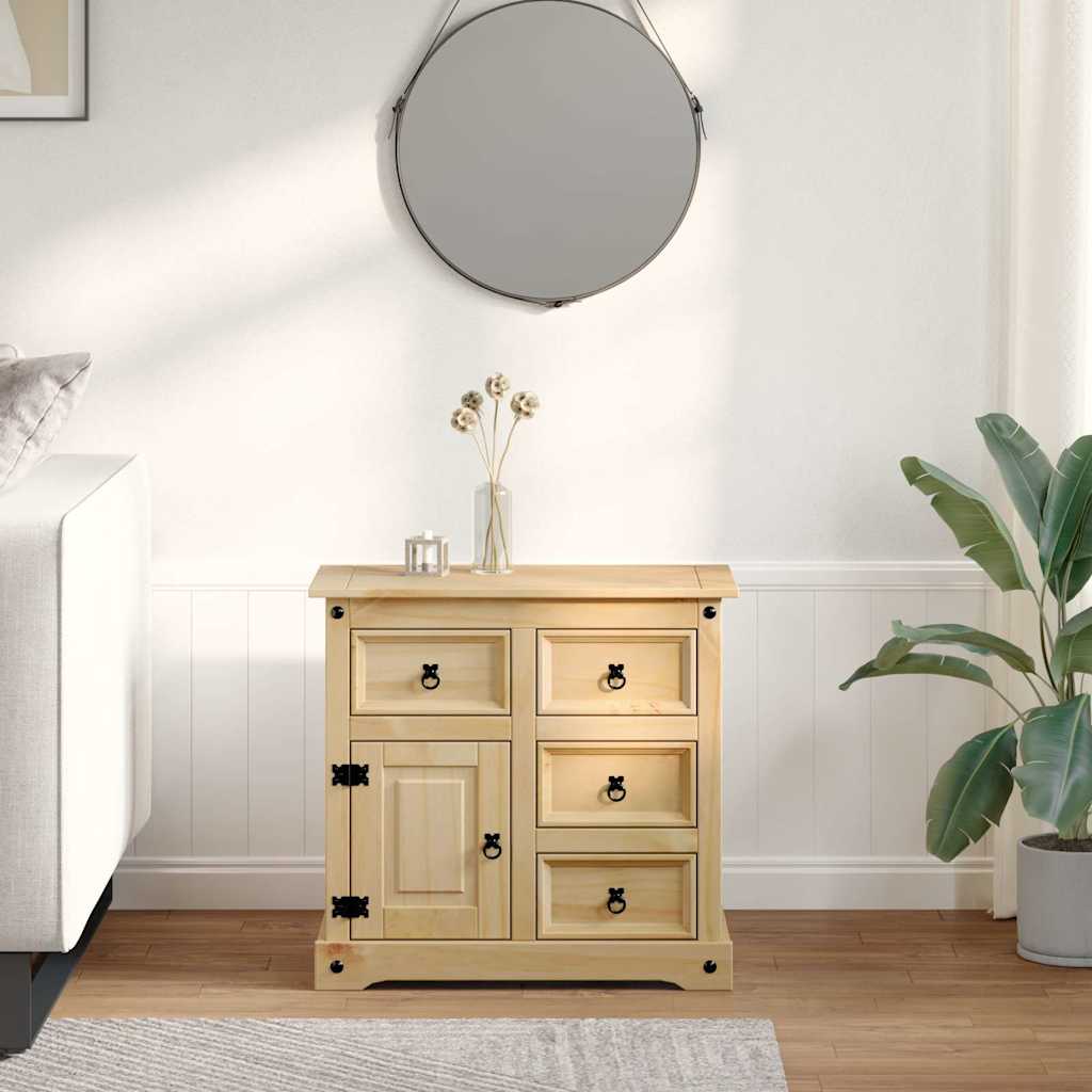 Sideboard Corona 80X40X75 Cm Solid Wood Pine