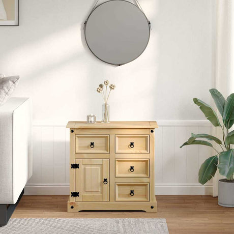 Sideboard Corona 80X40X75 Cm Solid Wood Pine