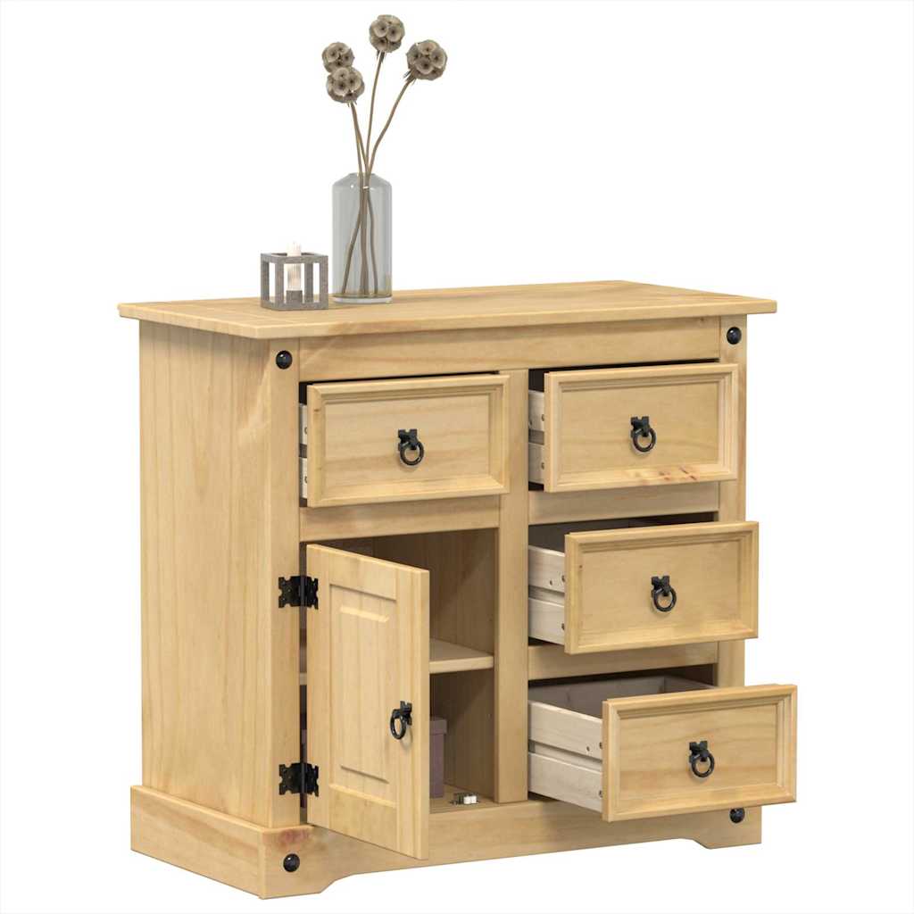Sideboard Corona 80X40X75 Cm Solid Wood Pine