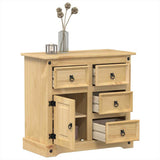 Sideboard Corona 80X40X75 Cm Solid Wood Pine