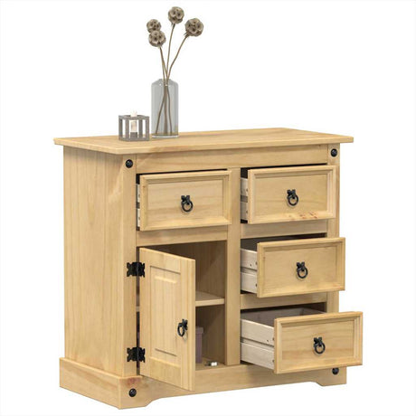 Sideboard Corona 80X40X75 Cm Solid Wood Pine