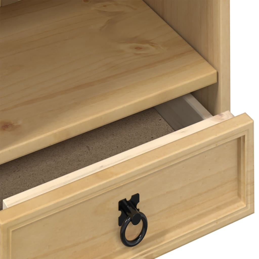 Cd Cabinet Corona 40X30X110 Cm Solid Wood Pine