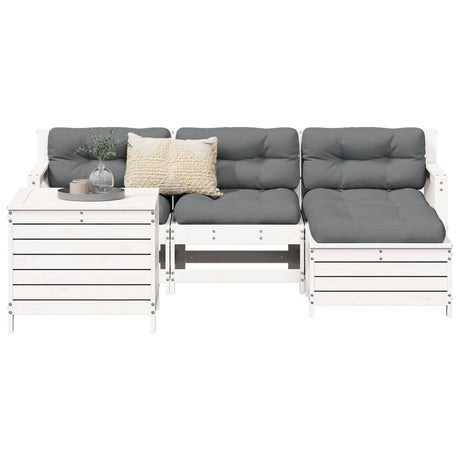 5 Piece Garden Sofa Set Impregnated Wood Pine
