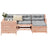 5 Piece Garden Sofa Set Solid Wood Douglas Fir